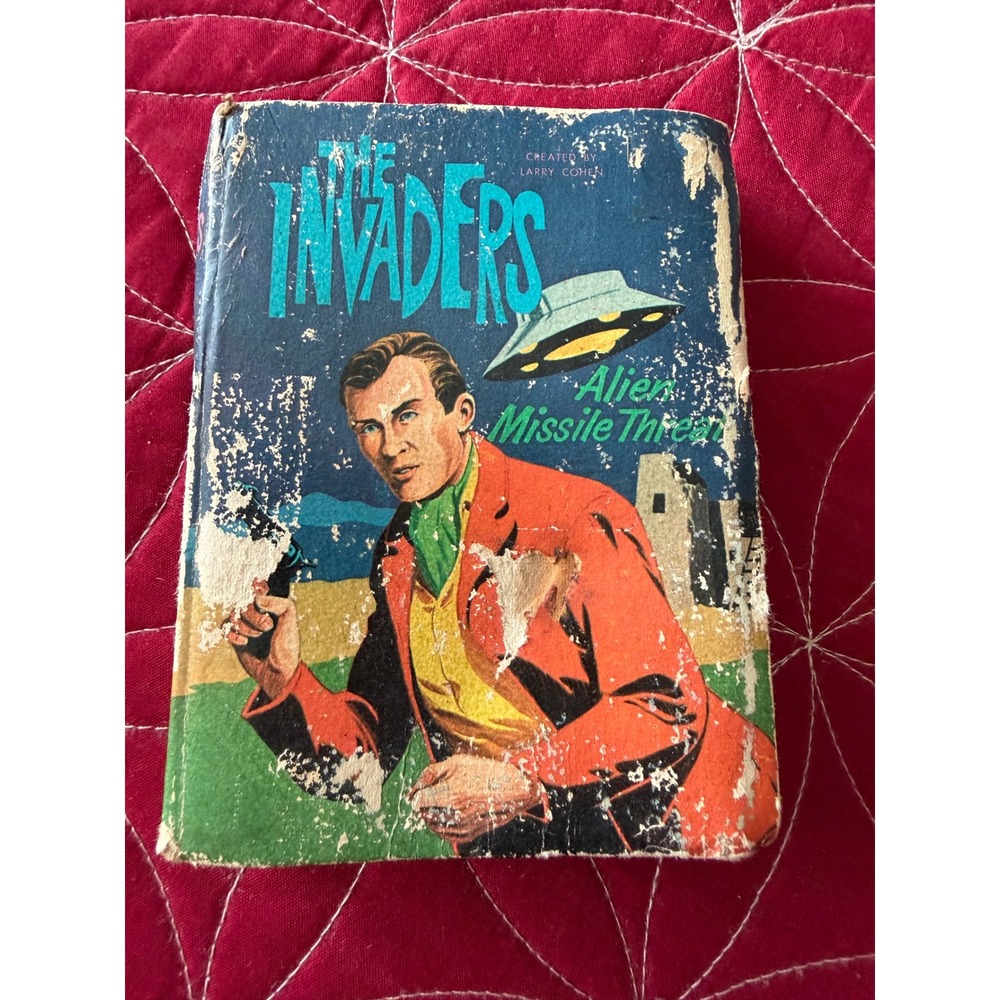 Vintage 1967 The Invaders Alien Missile Threat Whitman Big Little Book Sci-Fi